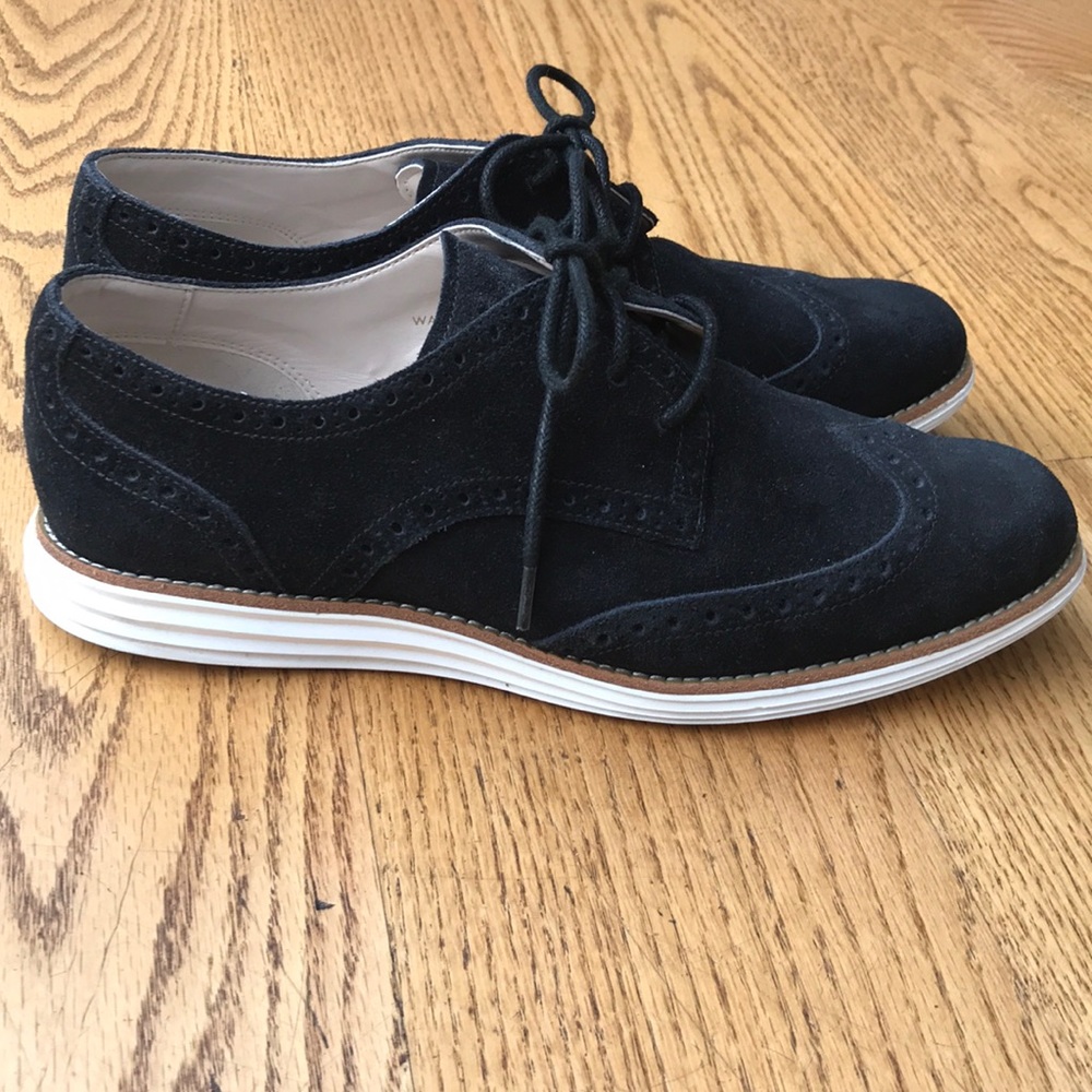 Cole Han Black Suede Shoes